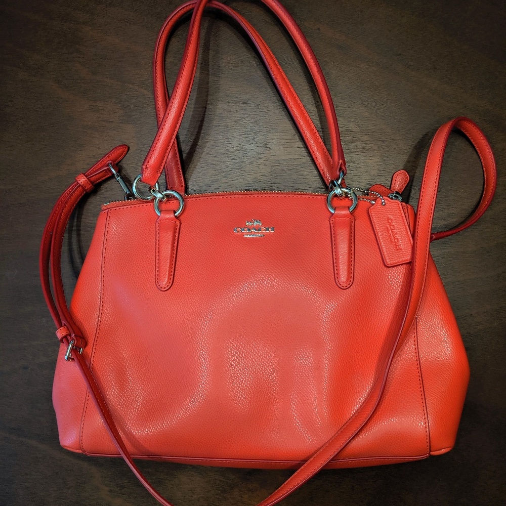 Coach Purse - Coral christie carryall (f36637)